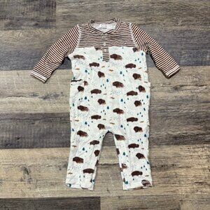 Angel Dear Buffalo Print Romper 6-12 Months